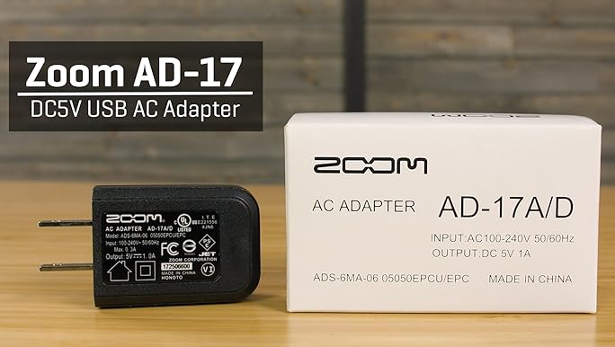 Amazon.com: Zoom AD-17 AC Adapter, 5V USB AC Power Adapter
